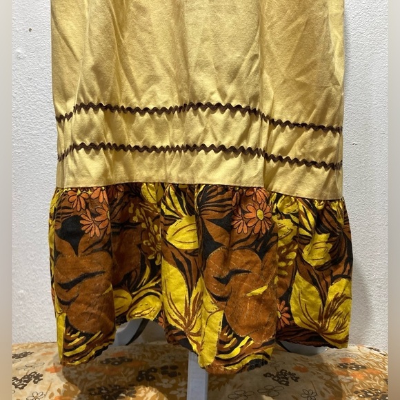 Vintage Hawaiian Print Long Apron - Picture 2 of 4